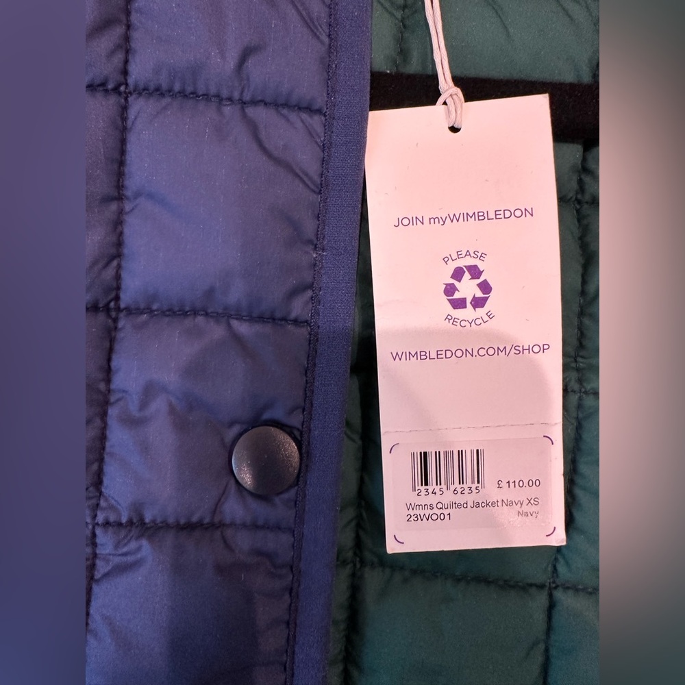 Navy Wimbledon Quilted Jacket - Picture 5 of 8